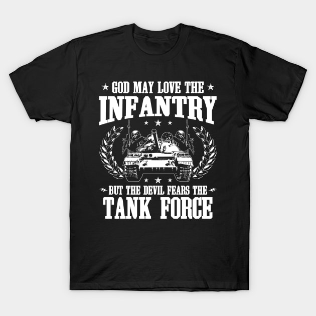 Tank Force/Panzer/Tank/Troops/Army/Gift/Present T-Shirt by Krautshirts